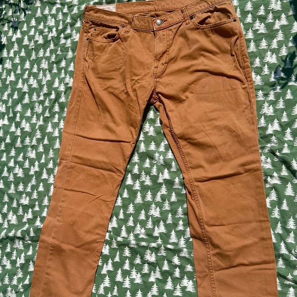 Hollister Men’s 5 Pocket Skinny Pant 34x32 Camel Tan - Picture 1 of 5
